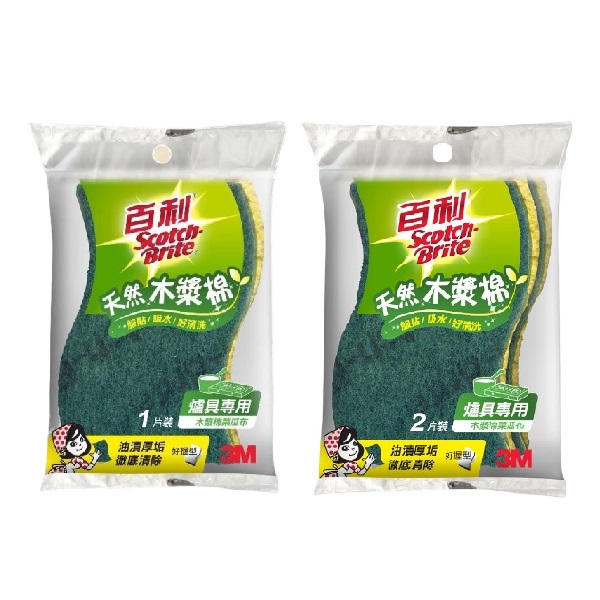 3M百利爐具專用木漿棉菜瓜布